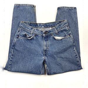 vintage Levi’s 550 Lightwash stiff orange label tapered leg jean